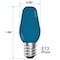 Luxrite C7 LED Blue Light Bulbs for String Lights 0.5W Enclosed Fixture Rated E12 Candelabra Base, 12PK LR21753-12PK - alternate 6